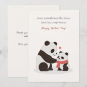 Warme Knuffels, Pandaliefde Feestdagenkaart (Voorkant / Achterkant)