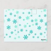 Warme knuffels & wintervlokken Kerstmis Briefkaart (Achterkant)