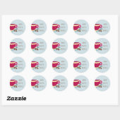 Warme koffie Allerwarmste Winter Wensen stickers (Vel)