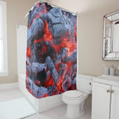 Warme kolen douchegordijn (In situ)