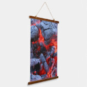 Warme kolen hangend wandkleed (Gebogen)