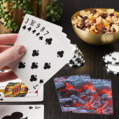 Warme kolen pokerkaarten (Insitu)