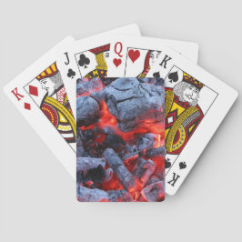 Warme kolen pokerkaarten
