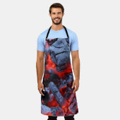 Warme kolen schort (Gedragen)