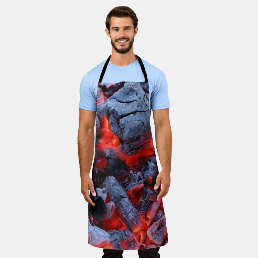 Warme kolen schort (Gedragen)