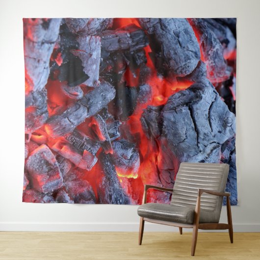 Warme kolen wandkleed (In Situ (horizontaal))