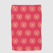 Warme Lente Madeliefje Golfhanddoek (Voorkant)