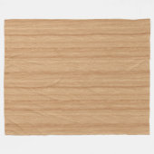 Warme lichte houtnerftextuur met natuurlijke strom fleece deken (Voorkant (Horizontaal))