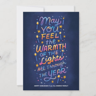 Warme Lichten Feestdagenkaart