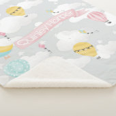 warme luchtballon babydeken sherpa deken (3/4)