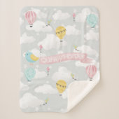 warme luchtballon babydeken sherpa deken (Voorkant)