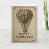 Warme luchtballon Birthday Kaart (Voorkant)