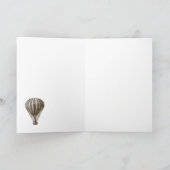 Warme luchtballon Birthday Kaart (Binnen)