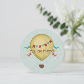 Warme luchtballon Birthday Kaart (Staand voorkant)