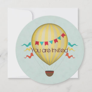 Warme luchtballon Birthday Kaart