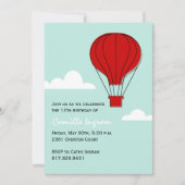 Warme luchtballon Birthday Kaart (Voorkant)