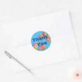 Warme luchtballon Waterverf boys Birthday Sticker (Envelop)