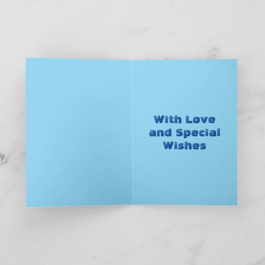 Warme luchtballon Waterverf jongens man Birthday C Kaart (Binnen)