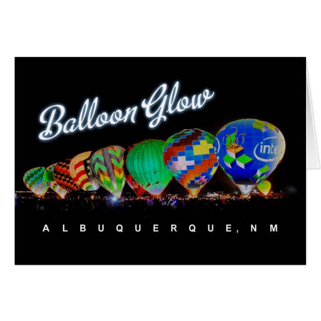 Warme luchtballongloed Albuquerque, NM (Voorkant Horizontaal)
