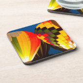 Warme luchtballonnen gloeien drankjes onderzetter (Linkerzijde)