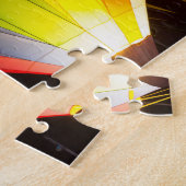 Warme luchtballonnen gloeien legpuzzel (Zijkant)