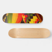 Warme luchtballonnen gloeien skateboard (Horizontaal)
