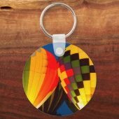Warme luchtballonnen gloeien sleutelhanger (Voorkant)