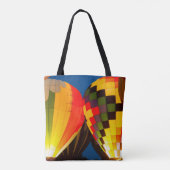 Warme luchtballonnen gloeien tote bag (Achterkant)
