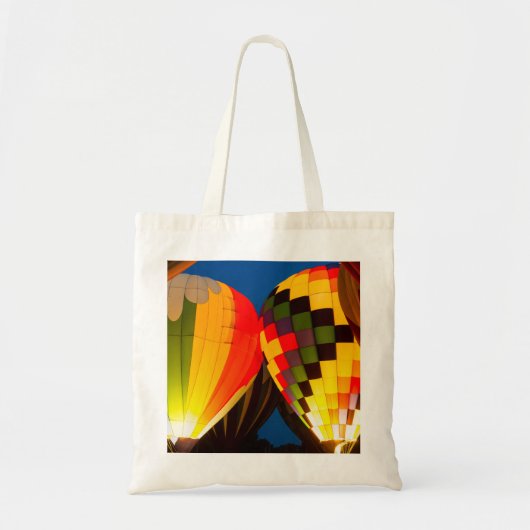 Warme luchtballonnen gloeien tote bag (Voorkant)