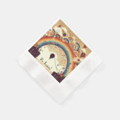 Warme luchtballonnen kleurrijk servet (Hoek)