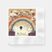 Warme luchtballonnen kleurrijk servet (Voorkant)