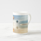 Warme luchtballonnen waterreflectie porselein kop (Voorkant rechts)