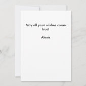 Warme Maple Leaf Herfst Herfst Happy Birthday Kaart (Achterkant)