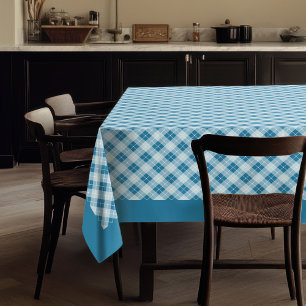 Warme Marine en Blauw Tafelkleed met Plakken Ontwe