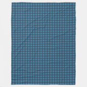 Warme Marine en Blue Plaid Deken voor Loungen (Voorkant)
