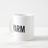 Warme minimalistische mok (Voorkant links)
