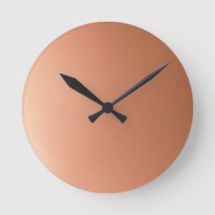Warme Minimalistische Terracotta Gradiënt Klok