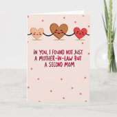 Warme Moederdag Liefdevolle Hartjes Kaart (Voorkant)
