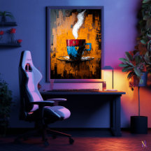 Warme Momenten Huidige Expressionistische Koffieko