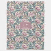 Warme Morris geïnspireerde pimpernel erfgoed deken (Voorkant)