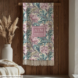 Warme Morris geïnspireerde pimpernel erfgoed deken