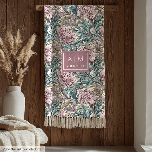 Warme Morris geïnspireerde pimpernel erfgoed deken