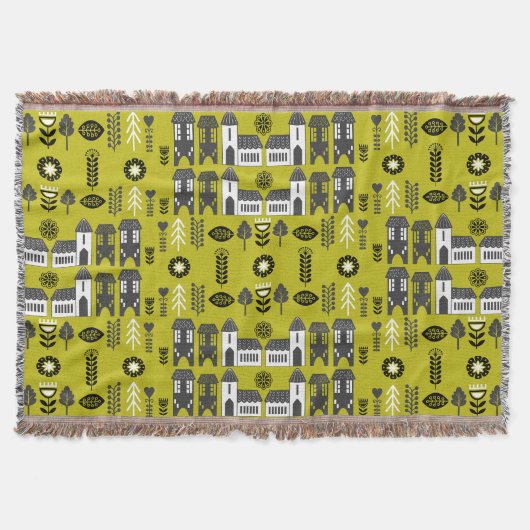 Warme moster Scandinavisch huisdecor Deken (Voorkant)