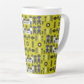 Warme Mosterd Scandi Huisdecoratie Latte Mok (Rechterhoek)