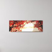 Warme nacht onder de rode boom - Digitale Kunst Canvas Afdruk (Voorkant)