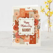 Warme Nanny Moederdag kaart (Gele Bloem)