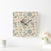 Warme Natuur bloeit midden in de eeuw Vierkante Klok (Huis)