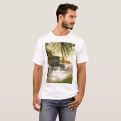 Warme Natuur met bomen, water en zonlicht T-shirt (Voorkant volledig)
