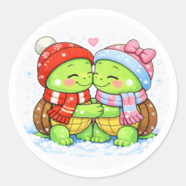 Warme Neus Aanraking Ronde Sticker