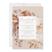 Warme Neutrale Bloemen Bruids Brunch Douche